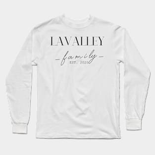 Lavalley Family EST. 2020, Surname, Lavalley Long Sleeve T-Shirt